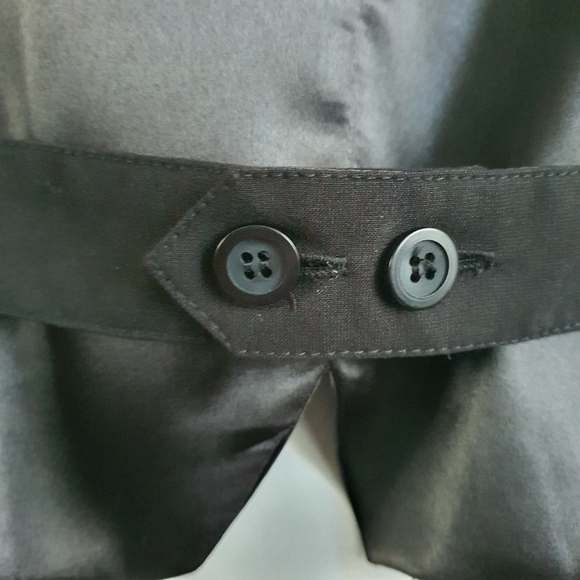 Events Black V Neck Button Up Crop Vest Size 14 - Picture 7 of 9